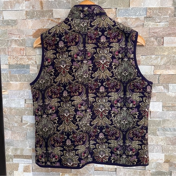 Tabi Vintage Grandma Paisley Quilted Vest M - Picture 6 of 8